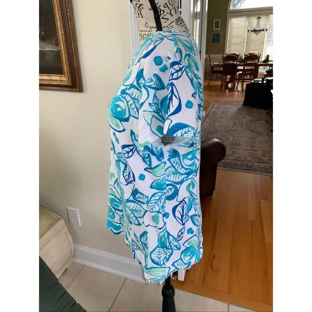 Fresh Produce Tahitian Flower Embrace Me Floral White Tee - Picture 6 of 9